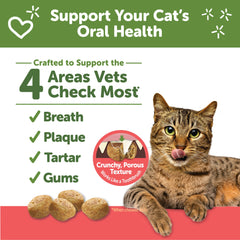 Whimzees Wellness Cat Dental Treats, Natural Chews, Chicken and Salmon Flavor