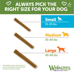 Wellness WHIMZEES Value Box Dog Dental Treats, Natural Chews, Small Size