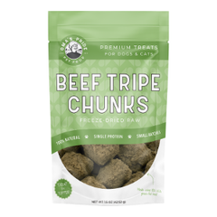 OMA'S PRIDE DOG FREEZE-DRIED BEEF ORGAN ROUNDS & TRIPE CHUNKS 1.5OZ