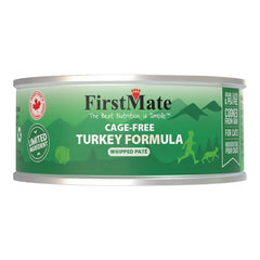 FirstMate Grain-Free Cage-Free Turkey Wet Cat Food (Pâté) – 3.2 oz Cans (24 Pack Case)