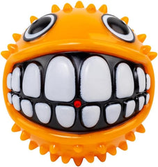 KONG Grinz Puffer Fish Dog Toy – Small Orange