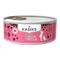 FirstMate Kasiks Grain-Free Wild Salmon Wet Cat Food (Pâté) – 5.5 oz Cans (24 Pack Case)