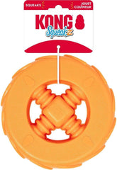 KONG Squeakz Wheel Dog Toy – Large Orange