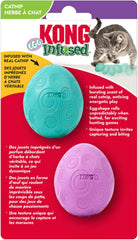 KONG Infused Catnip Egg Cat Toy – Catnip-Infused Interactive Cat Toys (2 Pack)