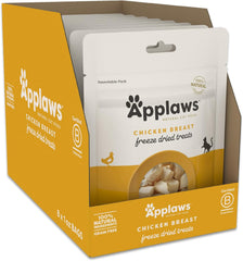Applaws Natural Freeze-Dried Cat Treats – Chicken (8 x 1 oz Bags)