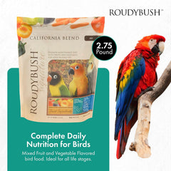 Roudybush California Blend Bird Food Mini Pellets – 2.75 lb