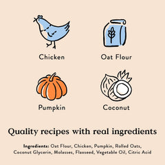 Bocce's Bakery Oven Baked Sunday Roast Treats – Chicken & Pumpkin, 6 oz