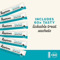 Applaws Natural Tuna Puree Cat Treat Sachets 10 x 6 / .5 oz