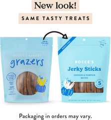 Bocce's Bakery Jerky Stick Dog Treats – Chicken & Pumpkin, 4 oz
