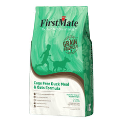 FirstMate Grain Friendly Cage-Free Duck Meal & Oats Dog Food – Kibble