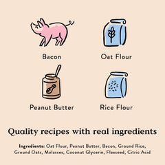 Bocce's Bakery Bac'N Nutty Training Dog Treats – 6 oz