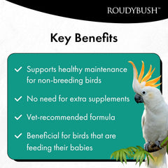 Roudybush California Blend Bird Food Medium Pellets – 2.75 lb