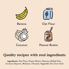 Bocce's Bakery Oven Baked PB & Banana Dog Treats – 6 oz (PACK OF 3)