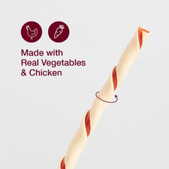 SmartBones Smart Twist Sticks, Rawhide Free Dog Chew Sticks, Made With Real Chicken, 50 Sticks