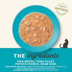 Applaws Natural Tuna Fillet in Gravy Wet Cat Food – 24 Pack (2.47 oz Cans)