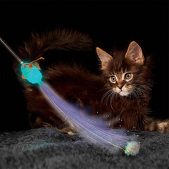 KONG Teaser Glow Firefly Cat Toy – One Size