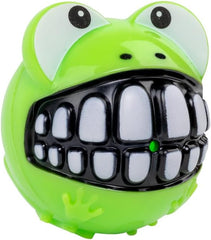 KONG Grinz Frog Dog Toy – Medium Green