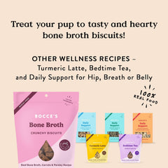 Bocce's Bakery Oven Baked Bone Broth Treats for Dogs – 5 oz