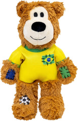 KONG Wild Knots Bear Soccer Player Dog Toy – Brazil Medium/Large