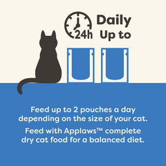 Applaws Natural Tuna Fillet & Pumpkin Mousse Senior Cat Food – 12 Pack (2.47 oz Pouches)