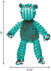 KONG Floppy Knots Hippo Dog Toy – Small/Medium Green