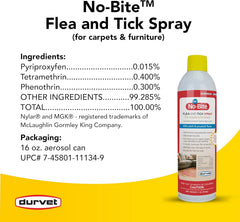 Durvet® No-Bite™ IGR House & Carpet Spray – 16 oz