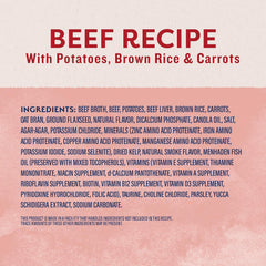 Natural Balance Ultra Premium Wet Dog Food, Beef Formula with Potatoes, Carrots & Brown Rice, 13 Ounce Can (Pack of 12)