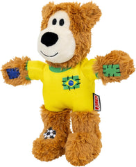 KONG Wild Knots Bear Soccer Player Dog Toy – Brazil Medium/Large