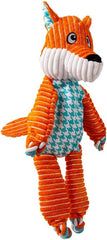 KONG Floppy Knots – Fox (Extra Large) – No-Stuffing Squeaky Rope & Plush Dog Toy