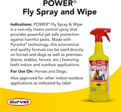 POWER® Fly Spray & Wipe – Citronella Scented Insect Control