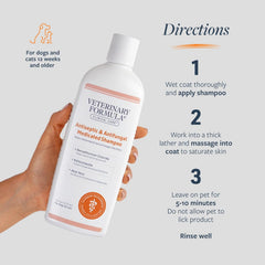 Veterinary Formula Clinical Care Antiseptic and Antifungal Medicated Shampoo for Dogs & Cats – Helps Alleviate Scaly, Greasy, red Skin – Paraben, Dye, Soap-Free (1 Pack)