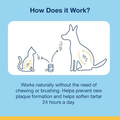 NaturVet ProDen PlaqueOff Powder for Pets - Cat & Dog Breath Freshener - Plaque & Tartar Remover for Pet Oral Care