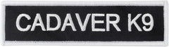 Boss Dog Tactical Hook-Backed Patch for Boss Boss Dog Tactical Harnesses, Cadaver K9
