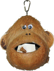 A&E CAGE COMPANY HB46581 Happy Beaks Coco Monkey Assorted Bird Toy, 6 by 6 by 6", Brown
