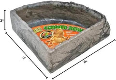 Zoo Med Laboratories Small Repti Rock Corner Bowl