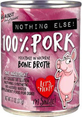 Against The Grain Nothing Else Grain Free One Ingredient 100% Pork Canned Dog Food, 11 oz, Case of 12
