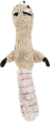 Skinneeez Multicolored Raccoon Dog Toy Small Plush