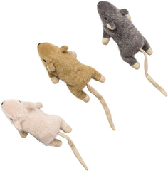 Spot® Wool Mouse Willie With Catnip Cat Toys Assorted Color 3.5 Inch