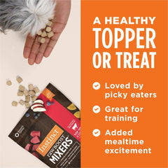 Instinct Raw Boost Mixers, Freeze Dried Dog Food Topper, Grain Free Recipe - All Natural Beef