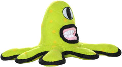 TUFFY - World's Tuffest Soft Dog Toy - Alien Green-Squeaker- Multiple Layers. Made Durable, Strong & Tough. Interactive Play (Tug, Toss & Fetch). Machine Washable & Floats