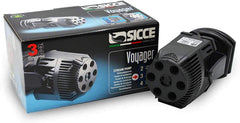 SICCE Voyager 3 Wave Maker Flow Pump 1200 GPH | 360°Adjustable Quiet Submersible Magnetic Powerhead for Saltwater & Freshwater Tanks, Quiet Aquarium Water Circulation Pump 25 to 125 Gallons