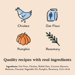 Bocce's Bakery Oven Baked Chicken Recipe Treats for Dogs, Wheat-Free Everyday Dog Treats, Made with Real Ingredients, Baked in The USA, All-Natural Soft & Chewy Cookies, Chicken, 6 oz