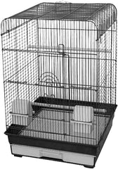 A&E Cage 2 Pack of 18 x18 Flat Top Tall Cage (1 BK/ 1 PW) Metal