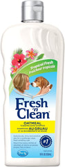 Fresh N Clean - PetAg Fresh ’n Clean Oatmeal ’n Baking Soda Shampoo - Tropical Fresh Scent - 18 oz - Nurtures Dry, Itchy & Sensitive Skin with Vitamin E & Aloe - Strengthens & Repairs Coats - Soap Free