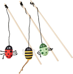 SPOT Ethical Pet Products Toy Cat Insect Teaser Wand