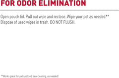 Nature's Miracle Deodorizing Bath Wipes for Dogs, 100 Count, Lavender Scent