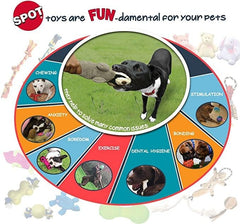 SPOT Ethical Plush Soccer Ball Dog Toy, 4-1/2-Inch