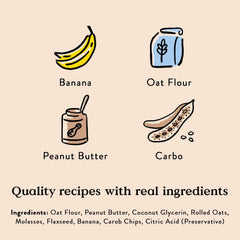 Bocce's Bakery PB Banana Chip Recipe Treats for Dogs, Wheat-Free Everyday Dog Treats, Real Ingredients, Baked in The USA, All-Natural Soft & Chewy Cookies, Peanut Butter, Bananas, & Carob, 6 oz