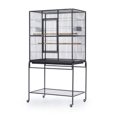 Prevue Pet Products Wrought Iron Flight Cage with Stand, Black Hammertone