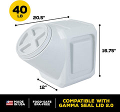 Gamma2 Vittles Vault Stackable Dog Food Storage Container with Sealing Lid